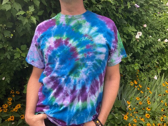 Camiseta con efecto tie dye en color fresco - Etsy España