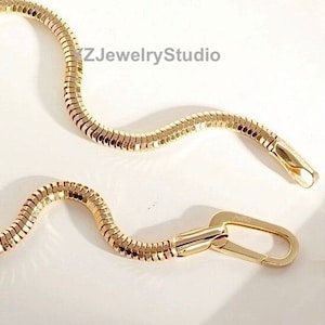 正規品販売！ ゴールド スネーク チェーン ブレスレット - ラウンド スネーク アクセサリー