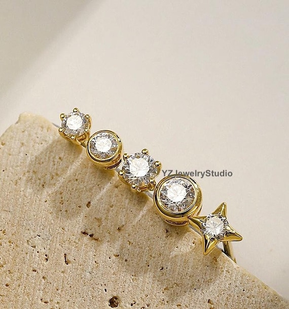Pendientes oro 18k con cierre de rosca - Diseño Exclusivo y Elegante