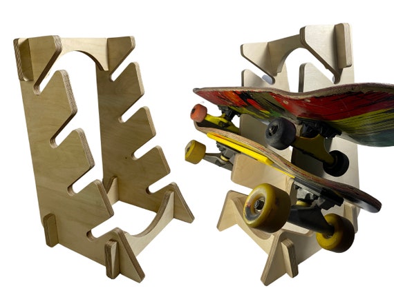 Skateboard Rack | Deck Holder | Skateboard Display | Skateboard Storage | Longboard Hanger | Skateboard Decoration | Gift a For Skateboarder