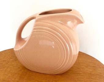 Fiestaware ceramic small sized disk pitcher Apricot