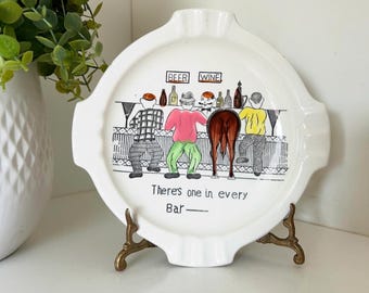 Vintage Novelty Ceramic Ashtray Funny