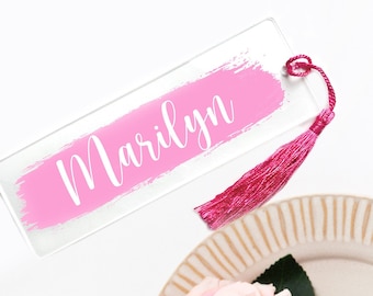 Personalized Name Bookmark, Custom Colored Bookmarks, Gift For Wedding, Wedding Favors, Bridal Shower Favor, Family Name Gift Bookmark