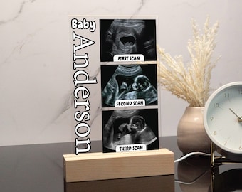 Pregnancy Announcement Gift, Mothers Day Gifts, Mom To Be Gift, First Mothers Day, Personalized Picture Stand, Ultrasound Photo Frame