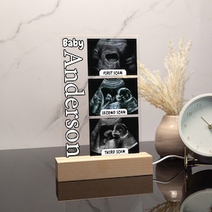 Pregnancy Announcement Gift, Mothers Day Gifts, Mom To Be Gift, First Mothers Day, Personalized Picture Stand, Ultrasound Photo Frame