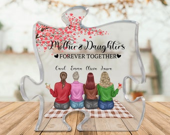 Personalized Graduation Daughter With Parents Print Rectangle Plaque, Appreciation Gifts for Mom, Dad On Graduation Day, Graduation 2023