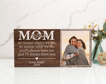 Mom Photo Display, Personalized Wood Sign, Mothers Day Gifts, Custom Picture Sign, Cute Wall Hangings, Housewarming Gifts, Gift from Kids