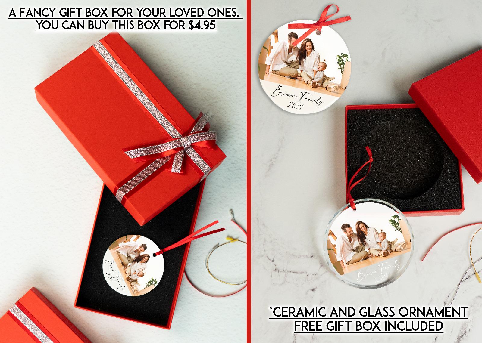 Custom Family Ornament, Family Name Ornament, Christmas 2024 Ornament, Christmas Keepsake Ornament, Family Memorial Ornament, Glass Ornament