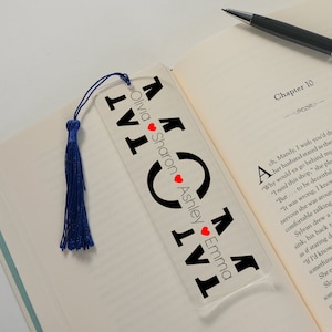 Personalized Mom Bookmark, Kids Names Bookmark, Bookmark For Mothers Day, Gift For Mom, Gift For Her, Bookmark With Tassel, Gift For Grandma