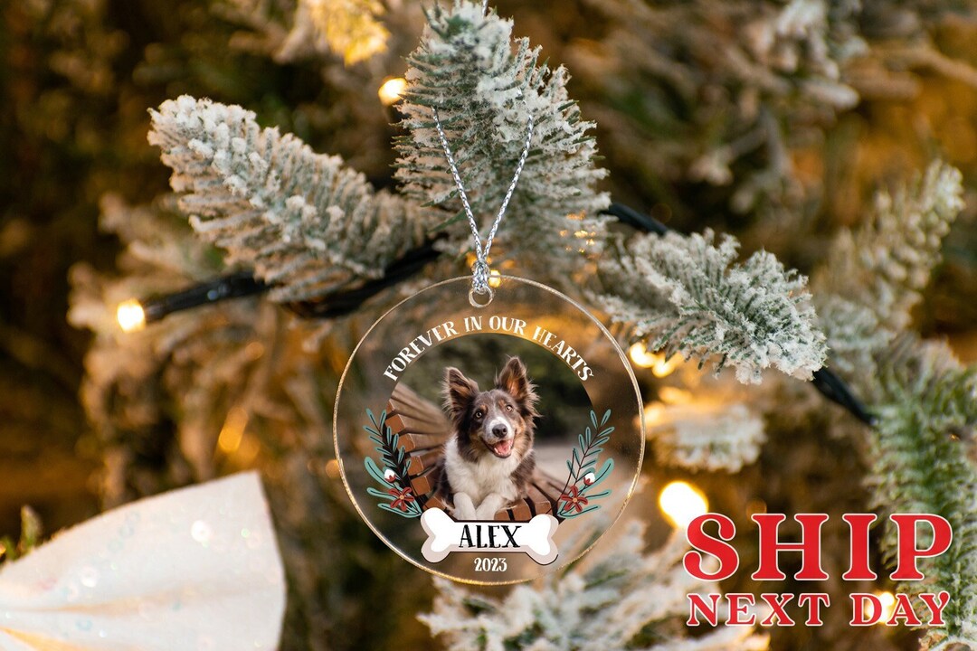 Customizable Pet Ornament, Cat Memorial Ornament, Personalized Pet Gift