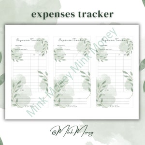 Expenses Tracker Printable PDF Budget Planner, Budget Tracker, Cash ...