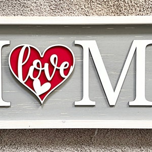 Interchangeable Home Sign, Wall Sign, Shelf Sitter