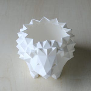Low Poly Hedgehog Planter | 3D Printed Succulent Pot | Cute Desktop Planter for Cactus & Succulents | Available in 2 Sizes, Custom Drainage imagen 9