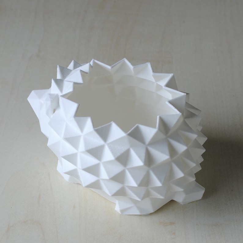 Low Poly Hedgehog Planter | 3D Printed Succulent Pot | Cute Desktop Planter for Cactus & Succulents | Available in 2 Sizes, Custom Drainage imagen 16