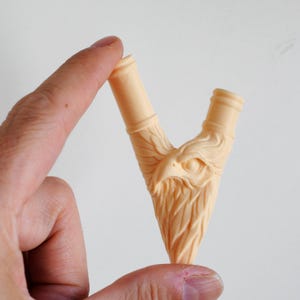 Eagle Kuripe – 3D Printed Self Applicator Pipe – Shamanic Rapé Tool – Eagle Totem Sacred Pipe – Lightweight Ritual Kuripe imagen 2