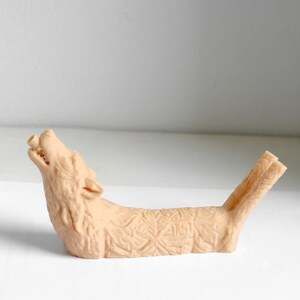Wolf Double Tepi | Ceremonial Rapé Applicator | Hand-Finished 3D Printed Tepi Pipe | Unique Shamanic Tool | Spiritual Gift | Free Shipping imagen 3