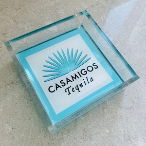 CASAMIGOS Acrylic Resin 4x4 Tray with Blue Base