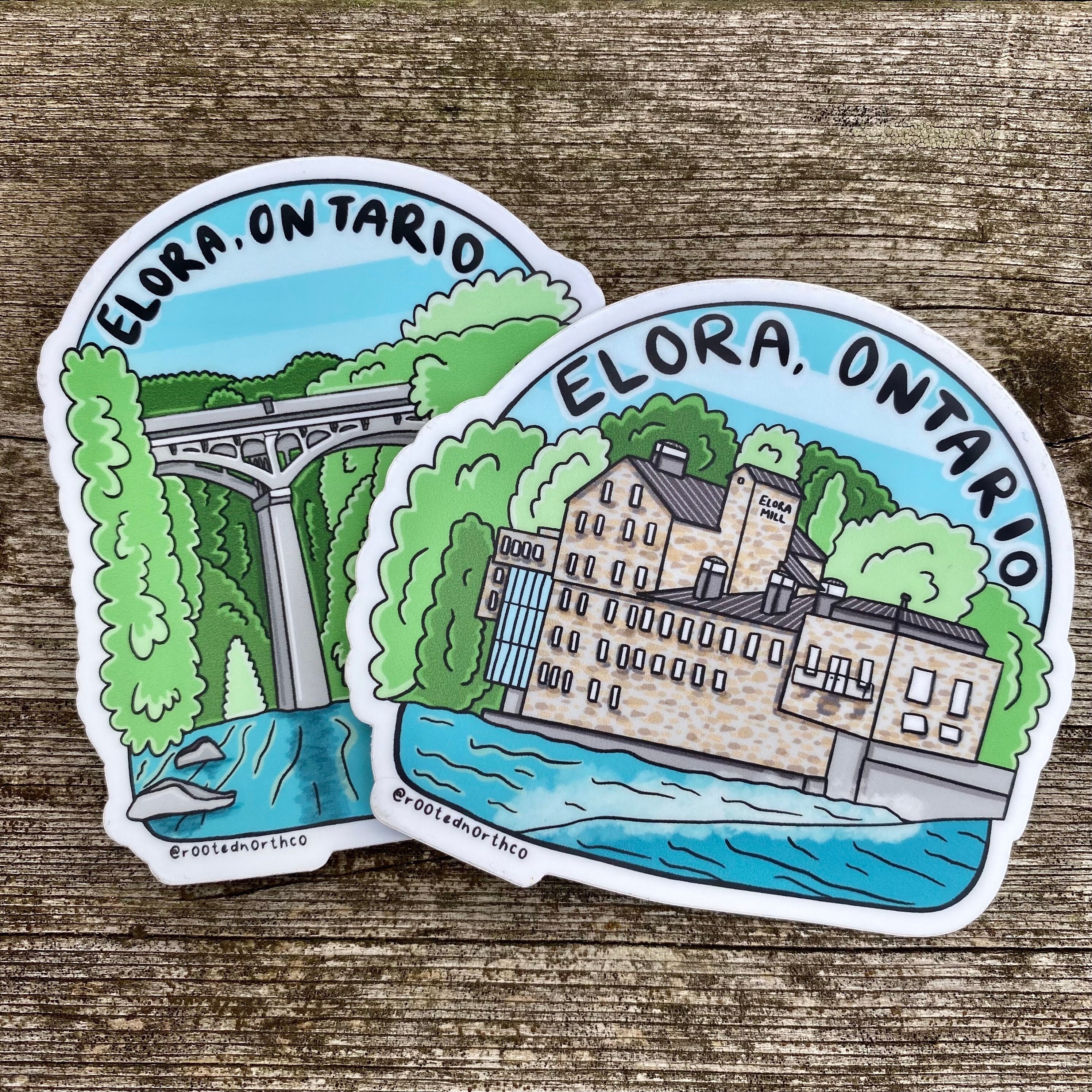 Elora Ontario, Vinyl Sticker, Waterproof for Nalgene and Yeti Water ...