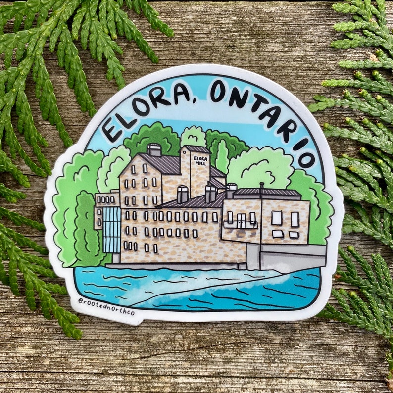 Elora Ontario, Vinyl Sticker, Waterproof for Nalgene and Yeti Water ...