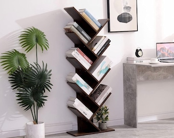 Hand Made Interior Tree Bookshelf Book Shelf for Annika. Bookcase