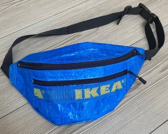 Upcycled IKEA Bum Bag/Travel Bag. Handmade in the UK