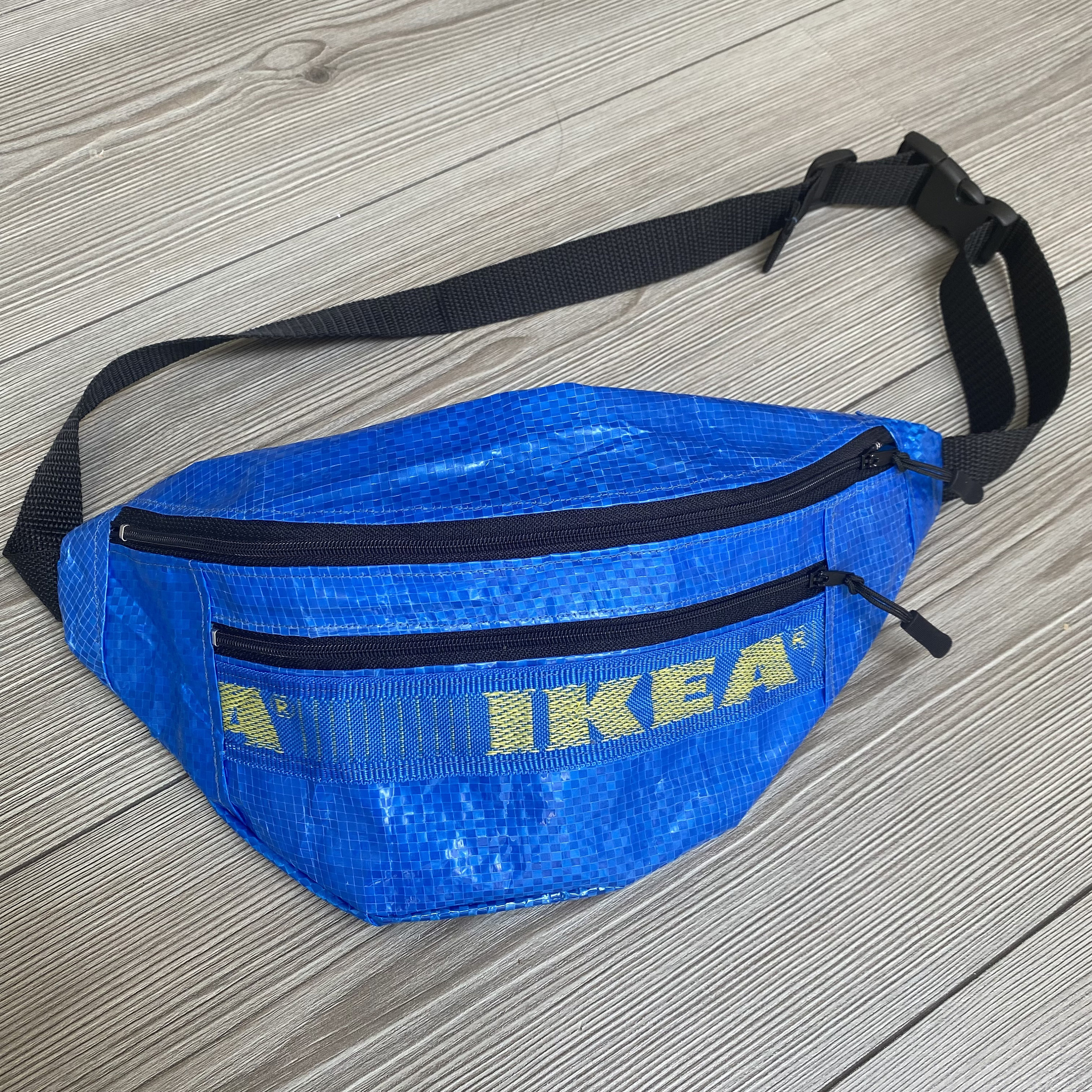 Ikea Bum Bag reciclado / Bolsa de viaje. Hecho a mano en el Etsy España