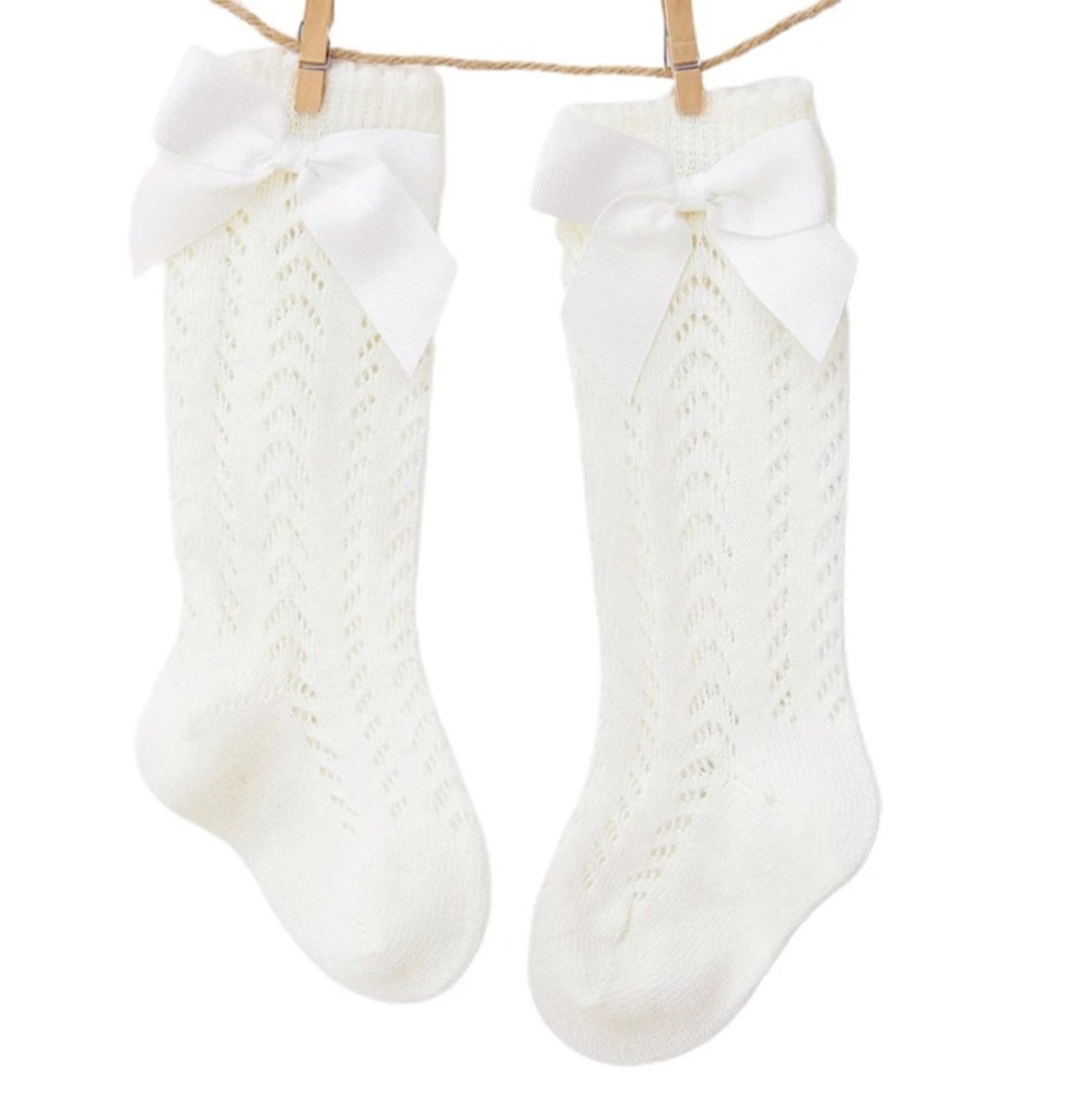 Bundle of 2 Pairs Baby Girl Bow Socks Size Medium Etsy