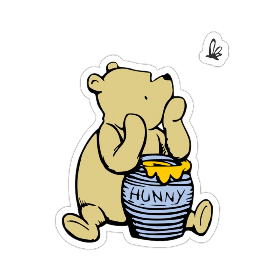 Vintage Winnie the Pooh Stickervinylkiss Cut Sticker Etsy