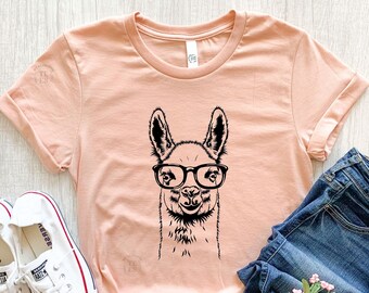 Llama Wearing Glasses - Etsy