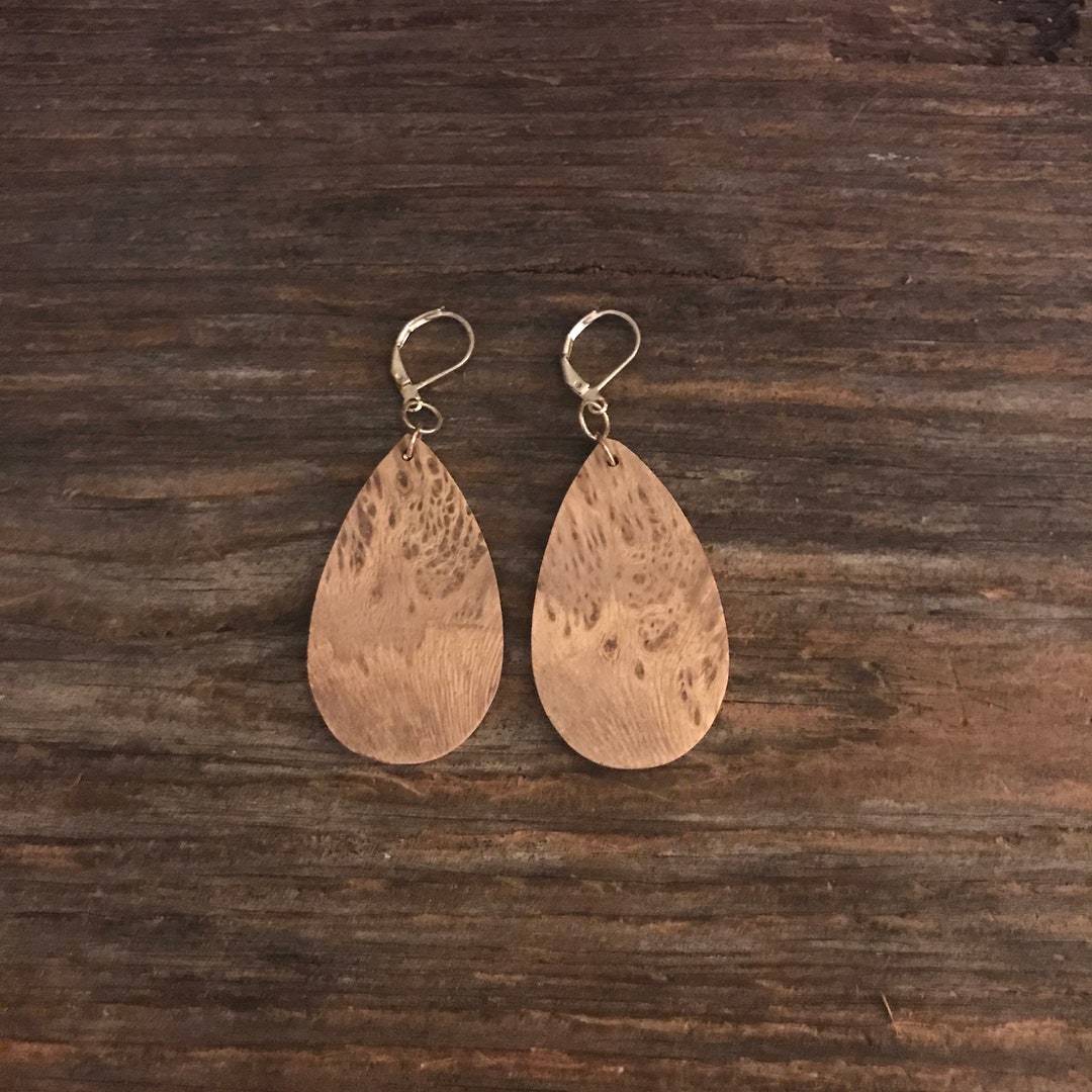 Reclaimed Wood Earrings (E14) main image 0