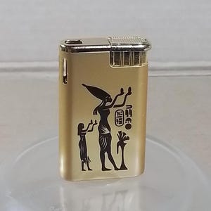 Vintage Gas Lighter Small King Electronic Working Lighter Briquet Feuerzeug