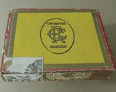 Vintage Cigar Box Empty Cigar Box Cifuentes Wood