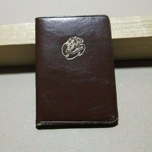 Vintage Phone book Pocket guidebook 1950-60 Unused Leather Agenda