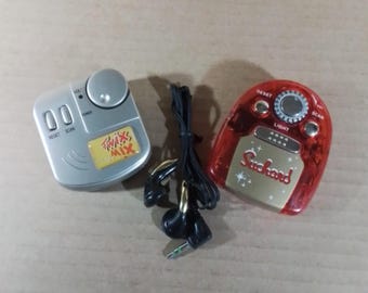 Mini Auto Scan Vintage FM Radio Lot 2 x Suchard + Twix Mix Working