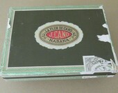 Vintage Cigar Box Empty Cigar Box La Flor de Cano wood