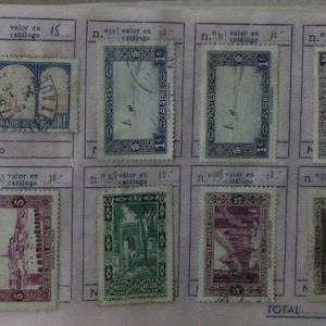 Vintage Stamps Lot 17 x France and cologne Algerie Stamps Used Stamps