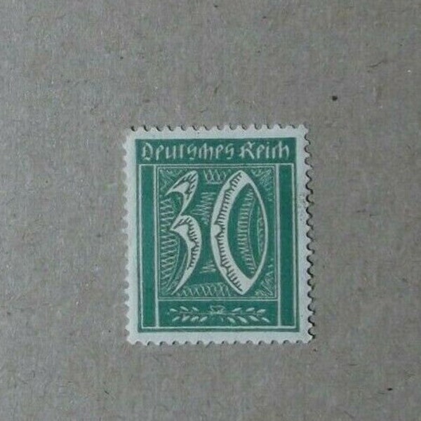 Stamp Deutsches Reich 30 Stamp Germany Unused, with rubber with flap