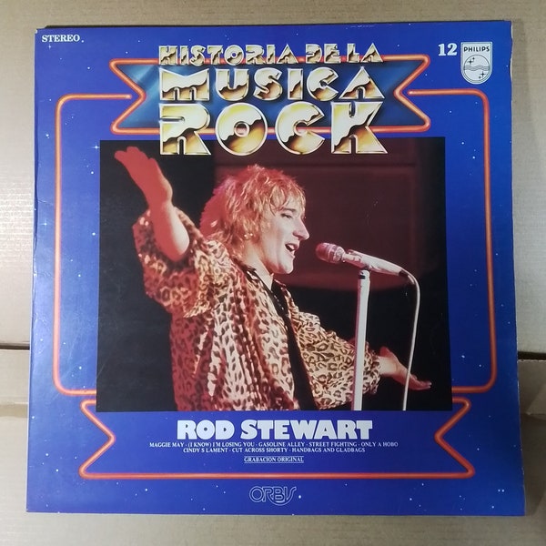 Lp Vinyl 33 rpm Rod Stewart History of Rock Music Spain 1981