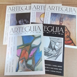 Vintage Magazine Lot 5 Arteguia Art Magazines Spain years &quot;80