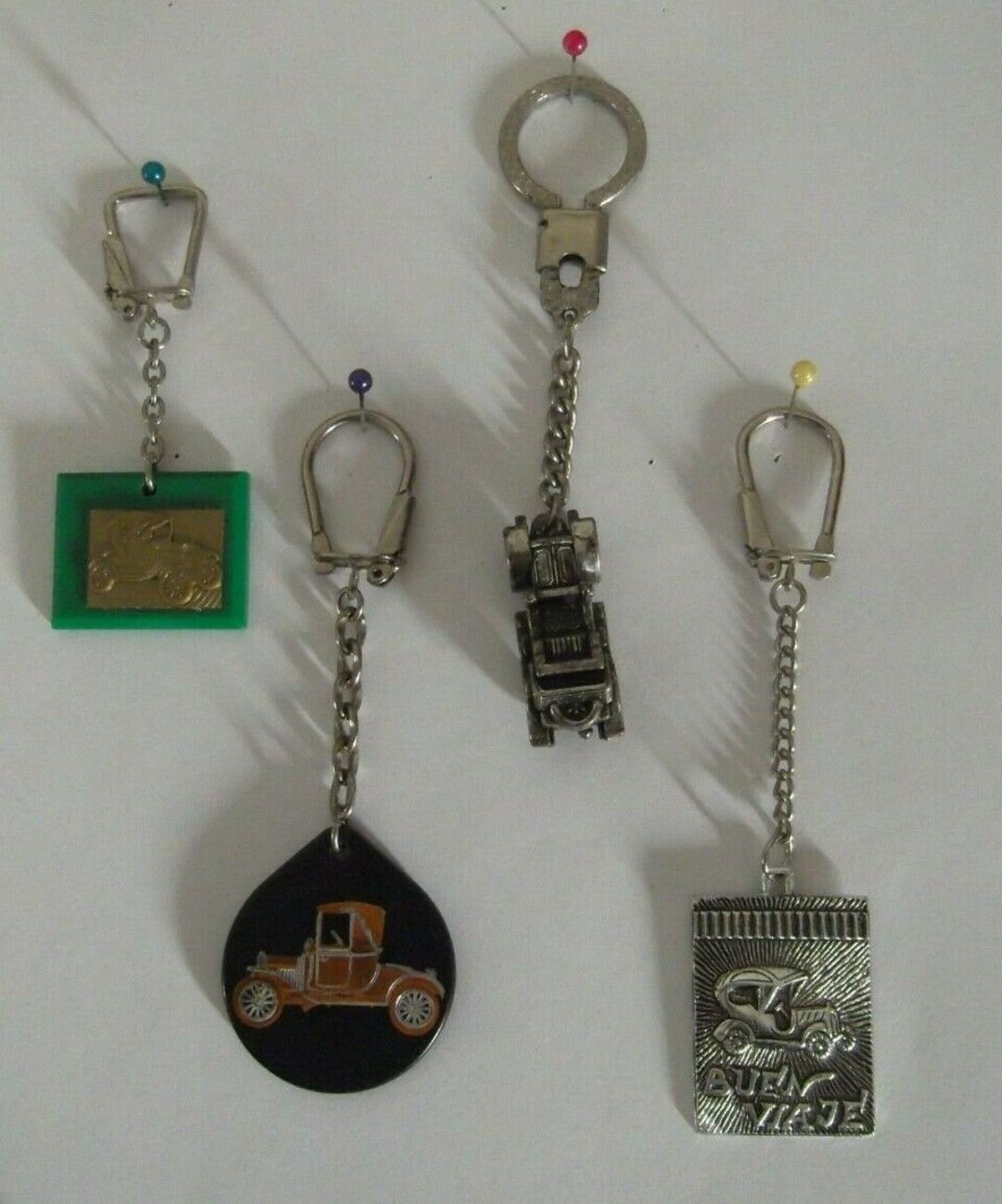 Lot 4 Keychains Cars Keys Vintage Pendants Used - Etsy