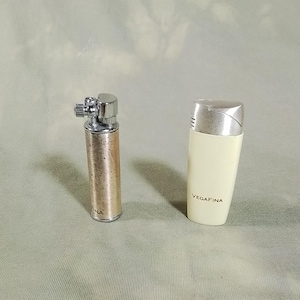 Vintage Lighters Lot 2 x Vegafina Cigar Working Lighter Briquet Accendino Feuerzeug