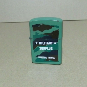 Lighter vintage Scorpio Military Surplus oil Petrol Work Used Briquet Accendino Lighter 打火機 Feuerzeug
