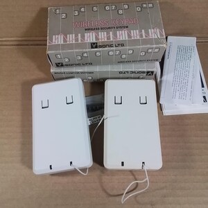 Wireless Keypad lot 2 x Visonic CL-4W vintage image 3