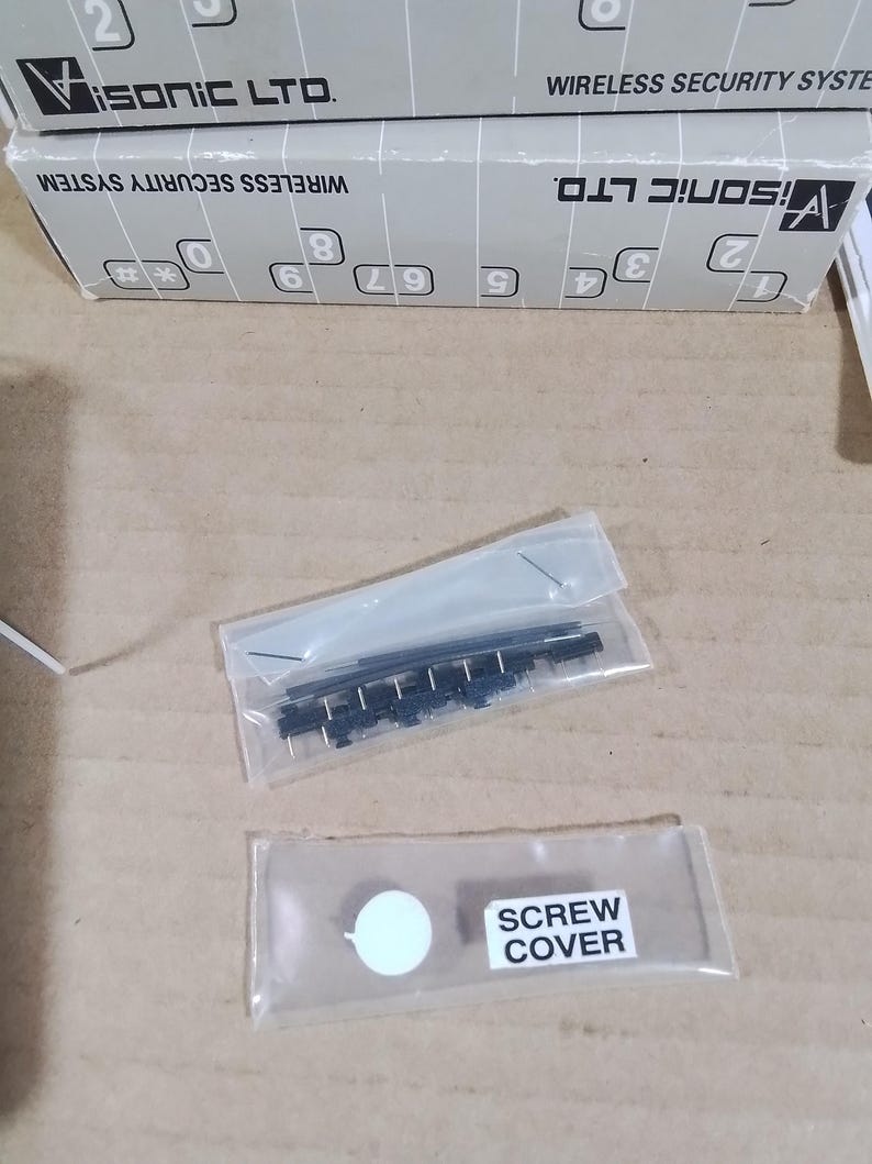Wireless Keypad lot 2 x Visonic CL-4W vintage image 4