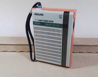 Philips D1036 vintage Transistor Radio Portable AM Functional