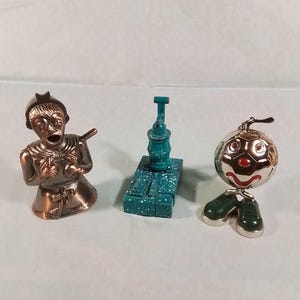 Vintage Lot 3 X Table Gas lighter Working lighter Briquet Feuerzeug