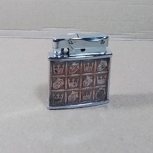 Lighter Oil Rare Crown Design Working vintage Feuerzeug Briquet Lighter