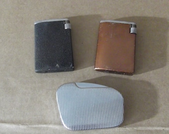 Vintage aanstekers Zilver match Lot x 3 Briquet Feuerzeug aanstekers 打火機