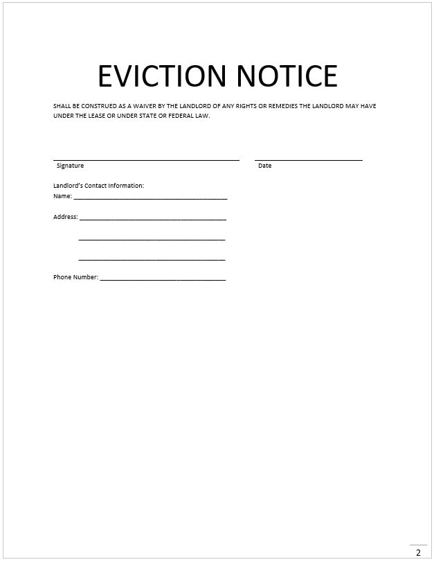 eviction-notice-eviction-form-notice-to-vacate-premises-proof-of-service-editable-word-docx-instant-download-etsy for Free Printable Eviction Notice Pa Eviction Notice - Eviction Form - Notice to Vacate Premises - Proof of Service - Editable Word Docx - Instant Download - Etsy for Free Printable Eviction Notice Pa