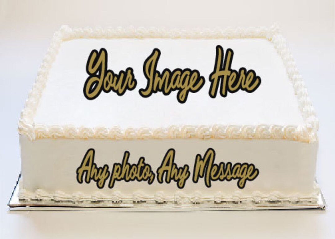 Custom Edible Sugar Sheets/icing Sheetscake Cookies Cupcake - Etsy